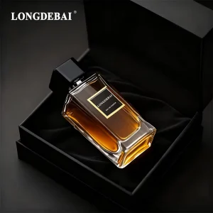 Factory Price Custom Men’s Clear Empty Perfume Bottle 50ml 100ml Crimp square Luxury Glass Perfume Bottle with Box Packaging