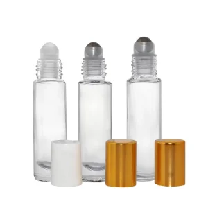 Factory Price Small Essential Oil Roller Roll On Parfum Rollerball Bottles 5ml 10ml 15ml Mini Glass Perfume Roll on Bottle