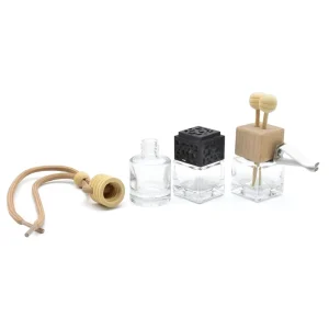 Factory Refillable Hanging Glass Car Perfume Packaging Bottles Screw Cap 5ml 8ml 10ml Car Diffuser Bottles