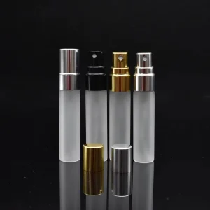 Factory Spray Glass Bottles 2ml 3ml 5ml 10ml Frosted Amber Refillable Travel Bottles for Perfume Toner & Cosmetics
