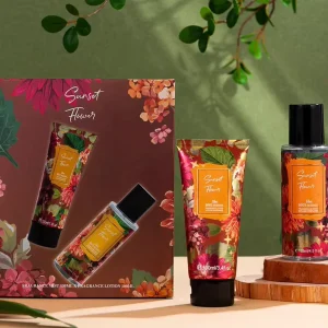 Floral Fragrance Perfume Gift Sets For Women Body Care Lotion Body Mist Splash Set Ready Stock