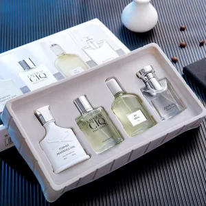 Flower Story Four piece Set Men’s Floral Fragrance Perfume Spray Set Silver Mountain Spring 25ml Travel Size Factory