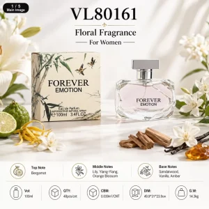 Forever Emotion 100ml Women Eau De Parfum Floral Woody Scent Lemon Lily Ylang Orange Long Lasting Modern Chinese Bamboo Gift Box