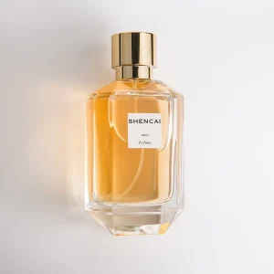 Fragrance Decal Surface Pressurized Pump Sprayer Rectangle 30ml 100ml Glass Perfume Bottle Metal Zamak Cap SCPF081
