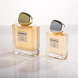 Fragrance High Grade Customized 50ml 100ml Rectangle Empty Transparent Glass Mist Sprayer Perfume Parfum Bottle With Cap