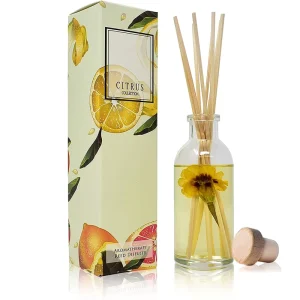 Fragrance Orange Blossom Home Perfume Glass Bottle Aroma Reed Diffuser With Sticker for Home Decoration