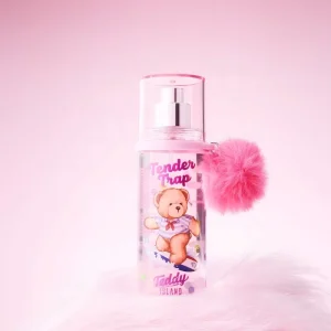 Fresh Floral Body Spray 100ml Portable Daily Wear Teddy Bear Plush Pom Pom Portable Daily Wear Fragrance for Women