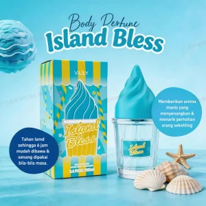 Fresh Island Bless 100ml Sea Breeze Aqua Mix Sweet Tropical Scent Persistent 6 Hours Scented Glass Bottle EDP Ice Cream Perfume