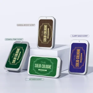 Fresh Scent Odor Control Aluminum Free Portable Balm Skin Friendly Daily Carry Mens Solid Perfume Gift Set