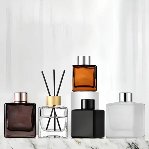 Frosted Amber Glass Reed Diffuser Bottle 20ml 50ml 100ml 150ml 200ml Aromatherapy Empty