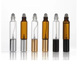 Frosted Cylinder Roll On Perfume Refill 10ml Tea Colored