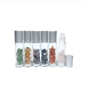 Gift Set 10ml Thick Glass Body Perfume Essential Oil Roll On Roller with Customizable Color Screen Printed & Recyclable