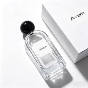 Glass Cylindrical Empty Perfume Bottles 30ml 100ml Round Ball Cap Press Spray Portable Refillable Vials