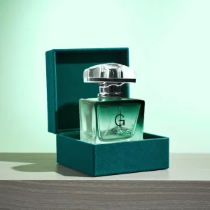 Glass Perfume Bottle Square 50ml with Box