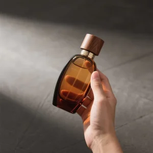 Glass Perfume Bottle with Wooden Cap for Custom Fragrance Bottles