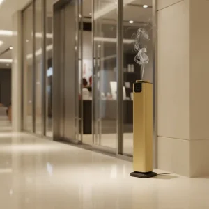 Gold Tower Electric Diffuser Smart Hotel Aroma Diffuser NFC Pair Easy Control Scent Machine Waterless Perfume Oil Air Freshener