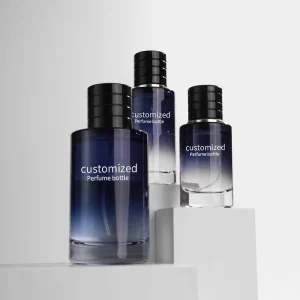 Gradient Cylinder Men’s Perfume Bottle 30ml 50ml 100ml Perfume Fragrance Sprayer Bottle with Magnetic Cap