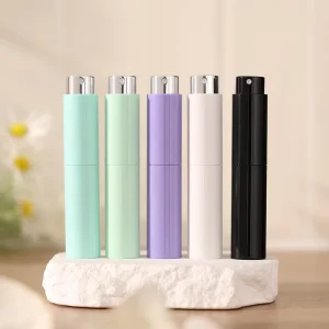 Green Black Red Purple Travel Size Mini Perfume Bottle 5ml 8ml 10ml 15ml Small Perfume Bottle Two Section 10ml ABSPerfume Bottle