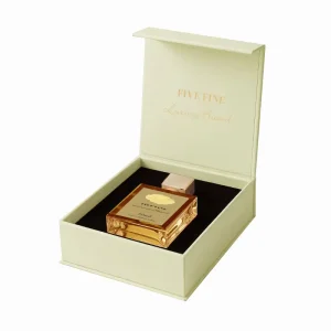 Handmade Custom Rectangle Luxury Fragrance Atomizer 50ml/100ml Refillable Glass Bottle Magnet Closure Box