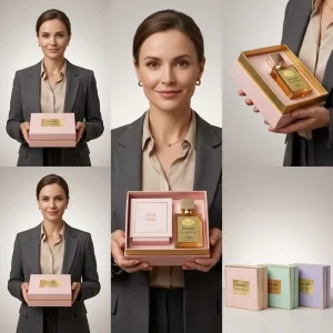 Handmade Eco-Friendly Rigid Boxes Matte Lamination Custom Logo Paperboard Material for Luxury Perfume Packaging