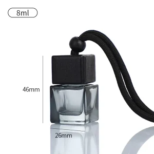 Hanging Car Rearview Mirror Diffuser Glass Bottle Perfume Portable Natural Evaporation Fragrance Long Lasting Scent Modern