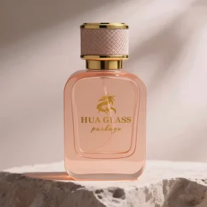 Heavy Bottom Glossy Custom 30ml 50ml 100ml Empty Perfume Bottle Leather Patchwork Design Cap Glass Spraying Bottle