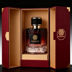 High End Luxury Round Unique Perfume Glass Bottle Crimping 100ml Empty Perfume Spray Bottle with Box Packaging