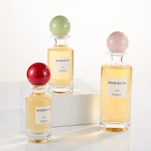 High Grade Dubai Empty Glass 30ml 50ml 100ml Cylinder Transparent Women Fragrance Spray Bottle Round Cap