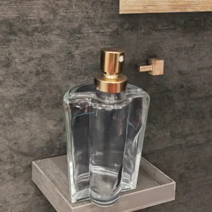 High Grade Transparent Glass Men’s Perfume Bottle Portable Simple Irregular Design Pump Sprayer UV Coated 30ml