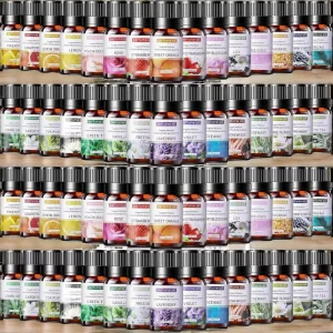 High Quality 10ml Aromatherapy Essential Oil Set Lime Moisturizing Lavender Diffusers Humidifiers Bath Balls for Candle Making