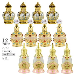 High Quality 12 Piece 15ml Unisex Perfume Arab Luxury Middle East Inspired Long Lasting Fragrance Mini Fragrances Parfums Dubai