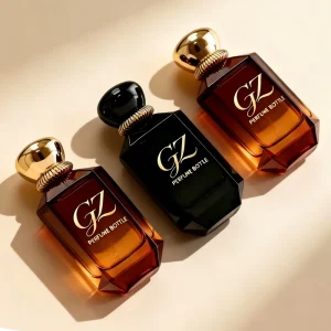 High Quality Classic Vintage Style Empty Square Pump Sprayer 100ml Luxury Perfume Bottle with Packaging Square Cap