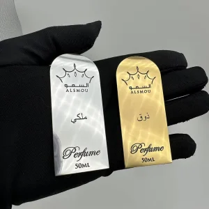 High Quality Custom Brand Engraved Metal Crafts Aluminum Sticker Nameplate