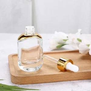 High Quality Customized Logo Printing 30ml Glass Dropper Bottle Premium Packaging for Serum Primer