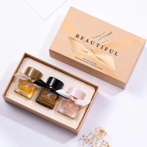 High Quality Eco Friendly Recycled Materials Luxury Gift Box Embossing Packaging for Women’s Perfume Long lasting Floral Fresh