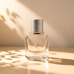 High Quality Empty Glass Perfume Bottle 50ml 100ml Transparent Square Fragrance Bottle