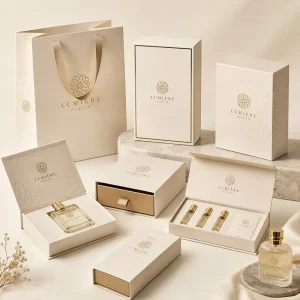High Quality Perfume Paper Boxes Bags Sample Kits OEM ODM