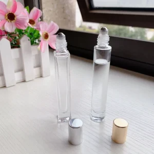 High Quality Thick Bottom 10 ml Roll on Deodorant Bottle Glass Perfume Roller Bottle