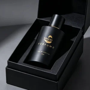 High end Custom Logo 100ml Glass Perfume Bottle Matte Black Spray Bottle for Luxury Fragrance Packaging