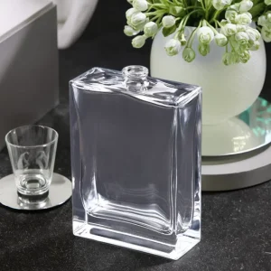 High quality Spray Bottle 50ml 100ml in Stock Transparent Perfume Packaging Glass Bottles Custom