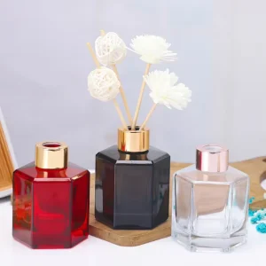 Home Clear Aromatherapy Screen Printing 120ml Perfume Reed Diffuse Empty Glass Bottle
