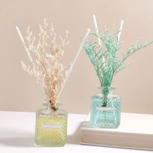 Home Decor Air Fragrance Diffuser Long Lasting Fragrance Fruity Aromatherapy Essential Oil Reed Diffuser Set 50ml