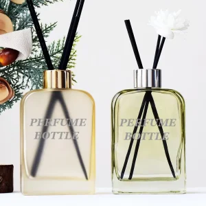 Home Fragrance Glass Bottle 100ml 150ml 200ml Flower Set With Stick