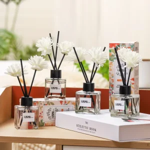 Home Fragrance Reed Diffuser Sets Osmanthus Jasmine Perfume Natural Essential Oil Reed Diffuser Mini 50ml