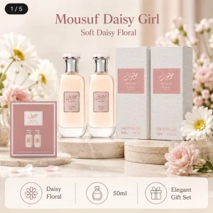HotSelling 2 Bottles Mousuf Daisy Girl Women Floral Scent Elegant Long Lasting Ladies Perfume Packaging 50ml Gift Set