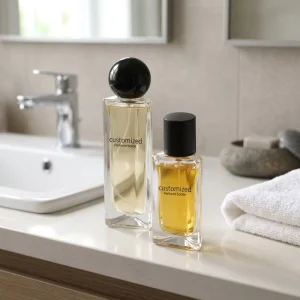 In Stock Luxury 30ML 50ML 100ML Glass Perfume Bottles Custom Empty Clear Leak Proof Glass Bottles Black Screw-on Fine Mist Pump