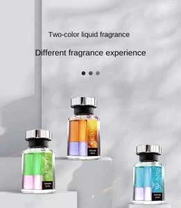 Japanese BLANG Fashion Modern 3 color Layered Essential Oil Liquid Glass Bottle 90ml Car Aromatherapy Air Freshener