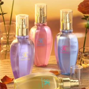 KnowKiss 190ml Body Mist Long Lasting Perfumes Mystery Velvet Purple Kiss Flower Eternal Spell Fragrance Sand Spray