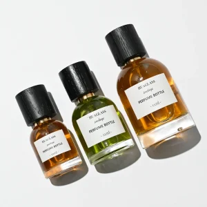 Laboratory Style Glass Perfume Bottle 30ml 50ml 100ml with Wooden Cap