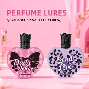 Ladies’ Love Fragrance Perfume with Long Lasting Scent Retention Wooden Floral Fragrance Love Shaped Perfume